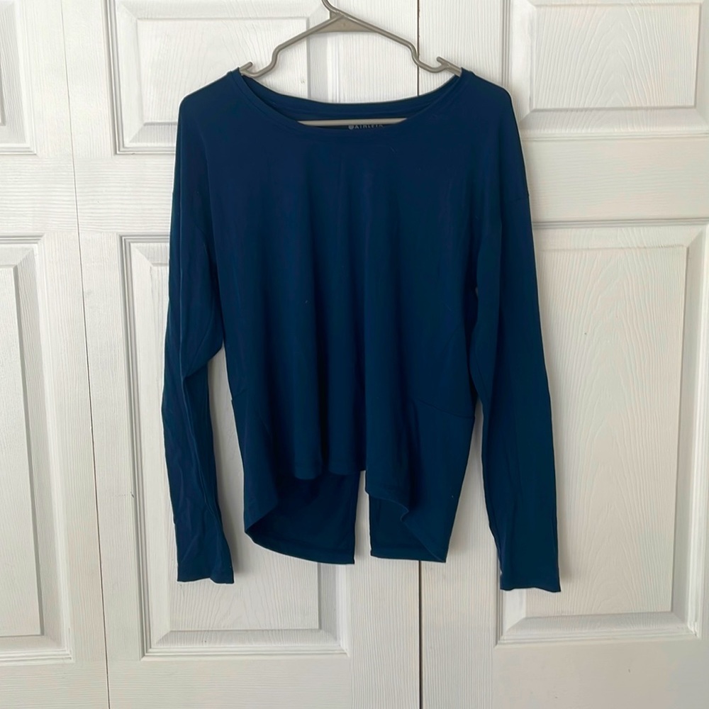 Athletica Long Sleeve Navy Blue Top